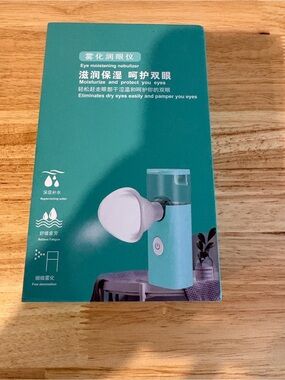 Portable Eye Moistening Nebulizer - Teal Hydrating Eye Mister